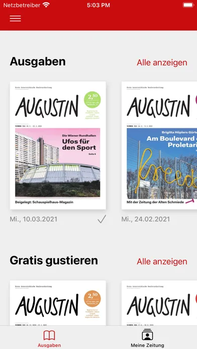 AUGUSTIN ePaper سکرین شاٹس