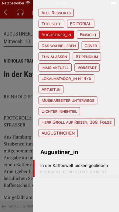 AUGUSTIN ePaper سکرین شاٹس