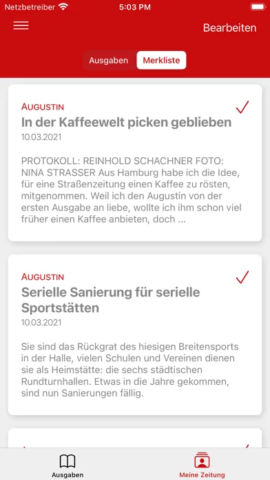 AUGUSTIN ePaper سکرین شاٹس