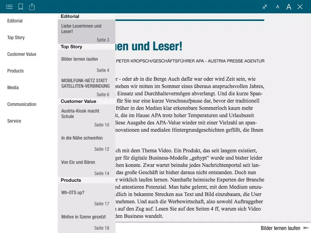 Скриншоты MPS:News iPad 