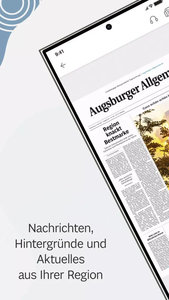 Capturas de pantalla de Augsburger Allgemeine