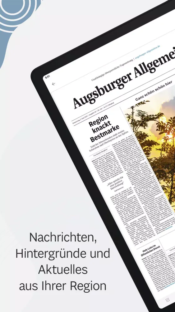 Capturas de pantalla de Augsburger Allgemeine