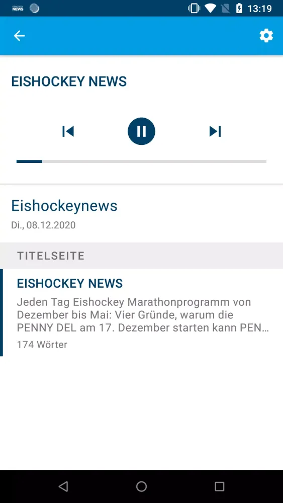Eishockey News Screenshots