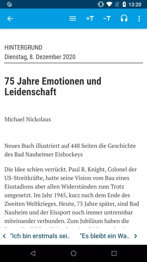 Eishockey News Screenshots