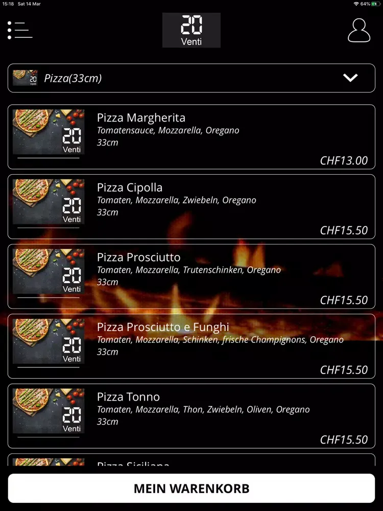 Zrzuty ekranu 20 Venti Pizza iPad 