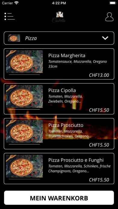 Captures d'écran de Pizzeria Castello Schmerikon