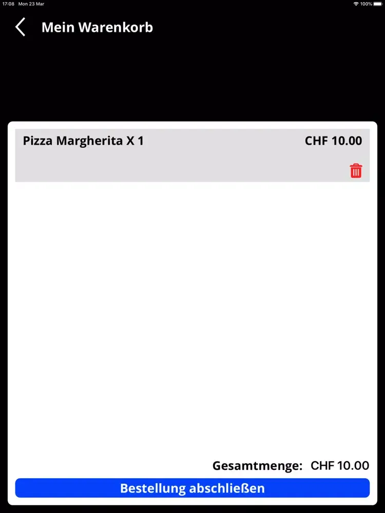 Captures d'écran de Veloce Pizza Schönenwerd iPad 