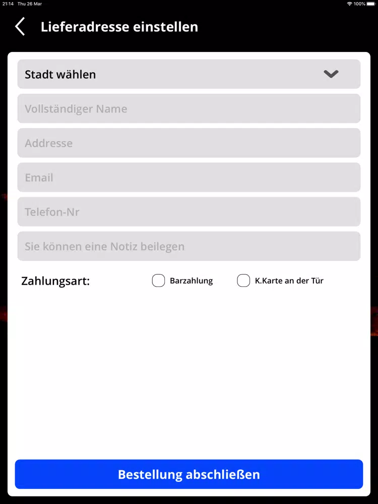 Schloss Imbiss Wildegg iPad  Screenshots