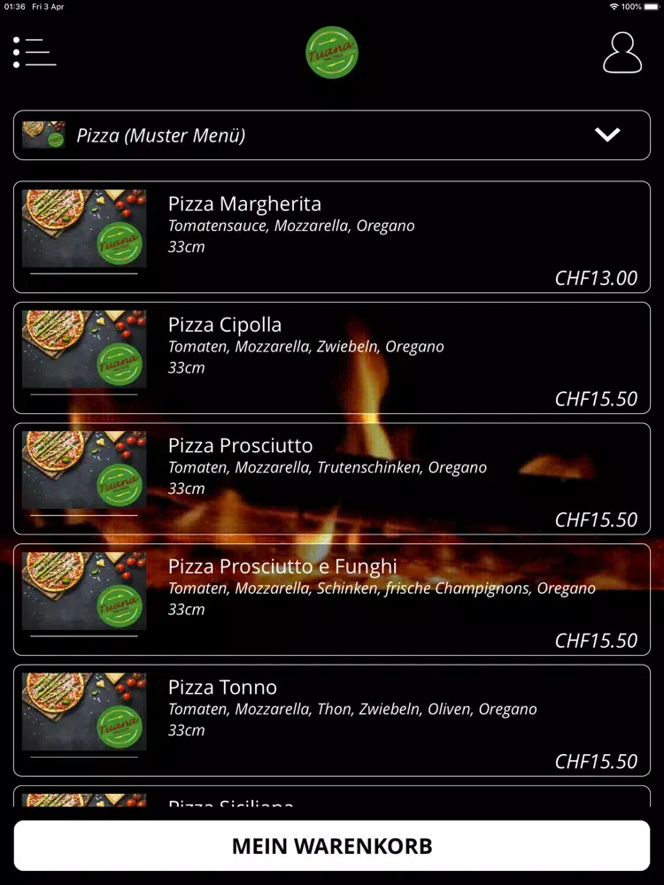 تصاویر Tuana Fine Food Böckten iPad 