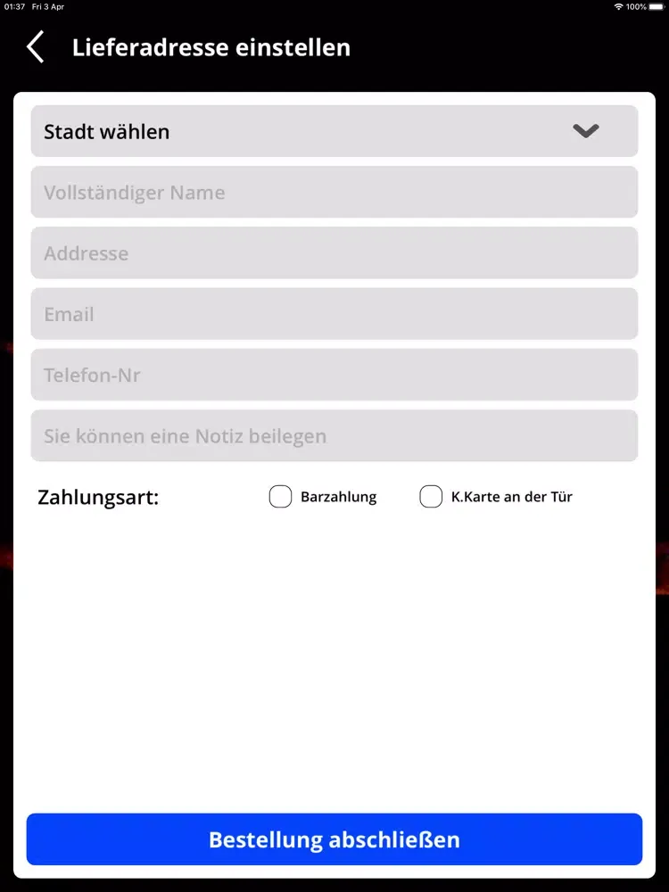 تصاویر Tuana Fine Food Böckten iPad 