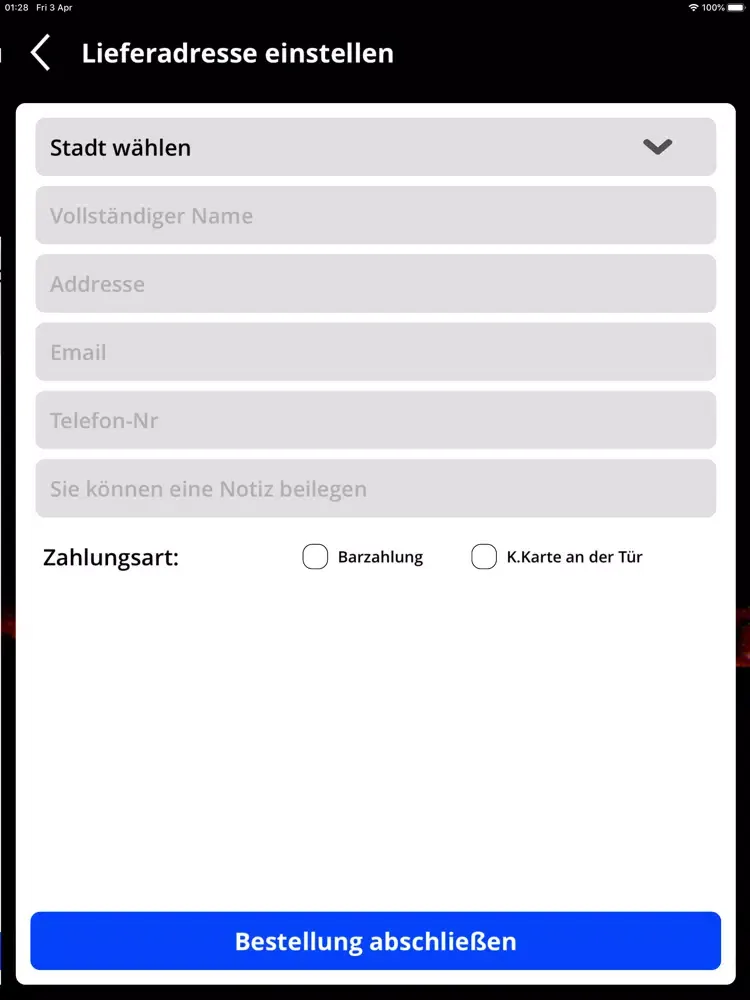 Tuana Fine Food Bubendorf iPad  سکرین شاٹس