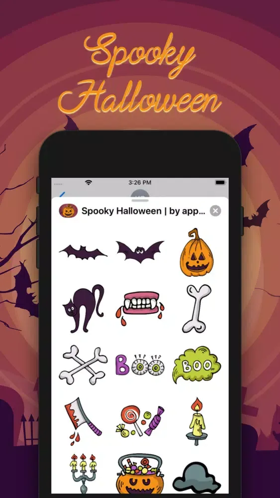 Spooky Halloween Sticker স্ক্রিনশট