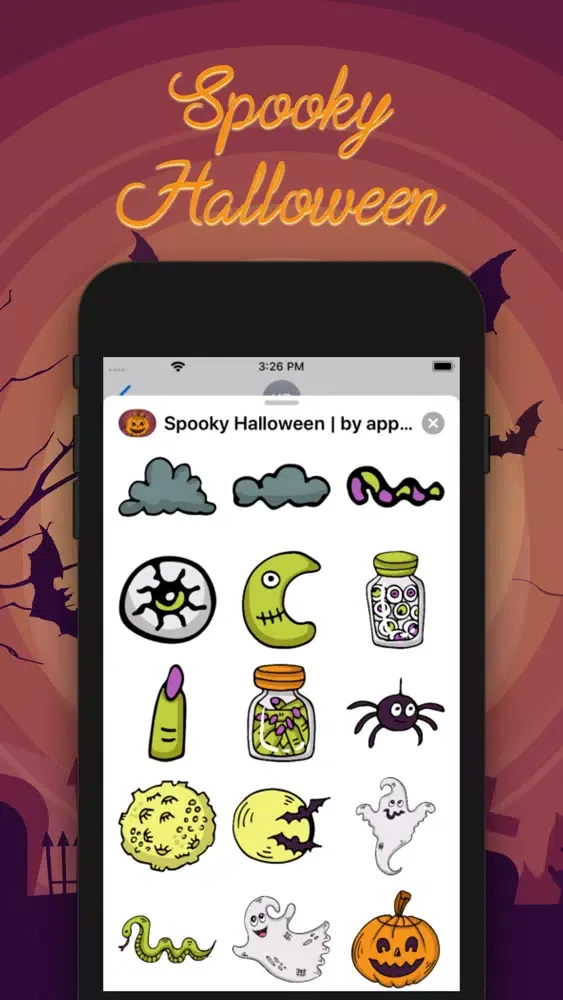 Spooky Halloween Sticker স্ক্রিনশট
