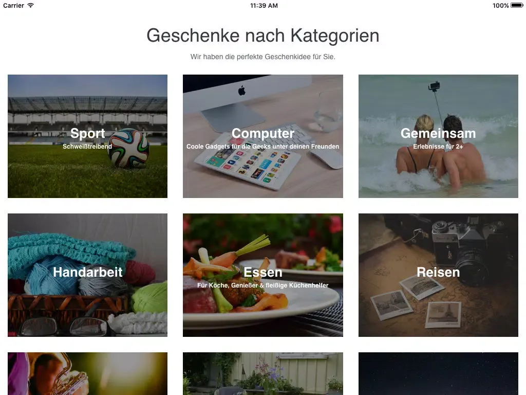 Zrzuty ekranu IchSchenke iPad 
