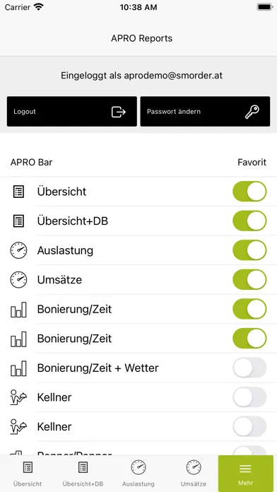 ภาพหน้าจอของ Reports by APRO