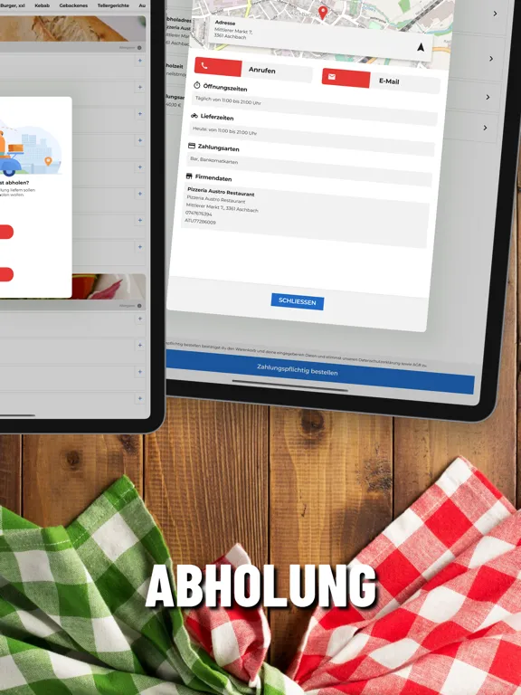 Pizzeria Austro iPad  Ekran Görüntüleri