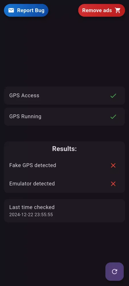 Fake Location Detector Screenshots