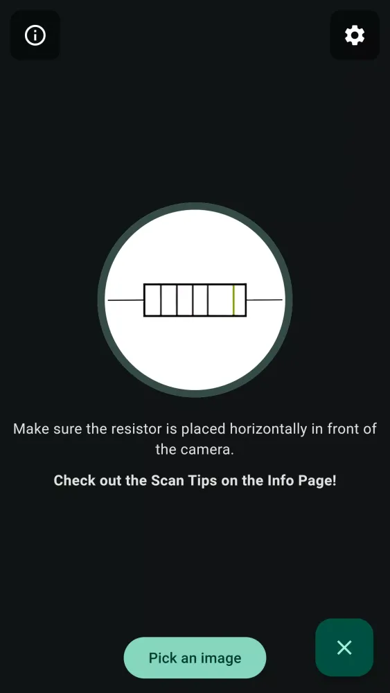 Resistor Color Code Scanner سکرین شاٹس
