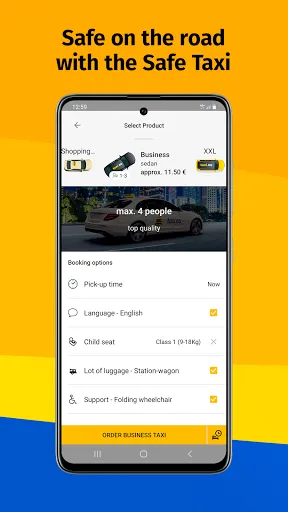 taxi.eu - Taxi App for Europe Screenshots
