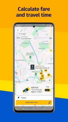 taxi.eu - Taxi App for Europe Screenshots