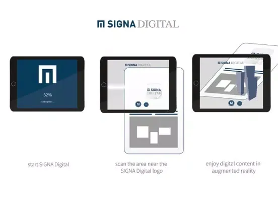 Ảnh chụp màn hình của SIGNA Digital iPad 