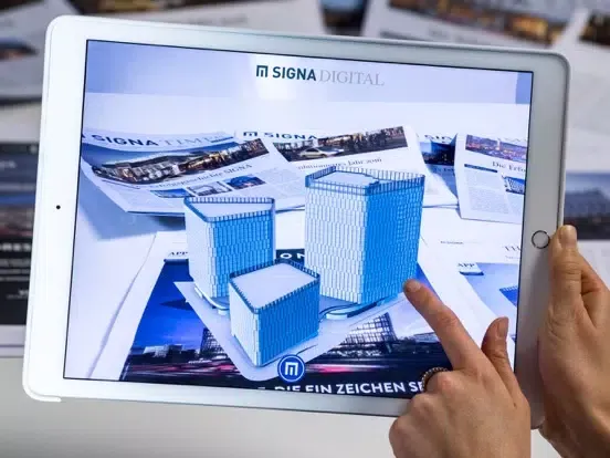 Ảnh chụp màn hình của SIGNA Digital iPad 