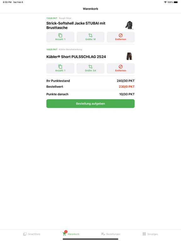 workwear4you SmartStore iPad  سکرین شاٹس
