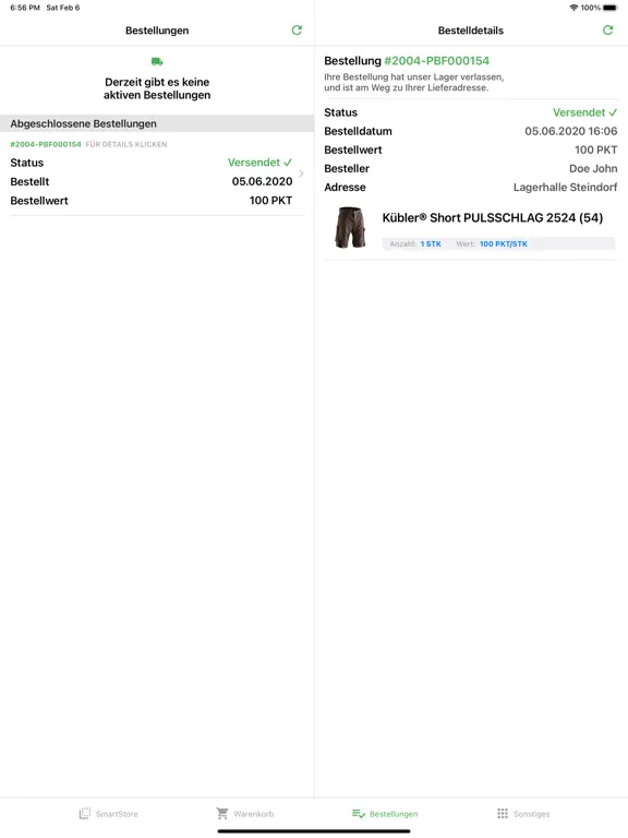 workwear4you SmartStore iPad  سکرین شاٹس
