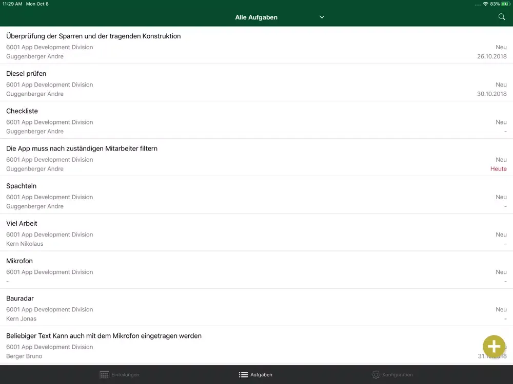 Zrzuty ekranu HB Fliesen iPad 