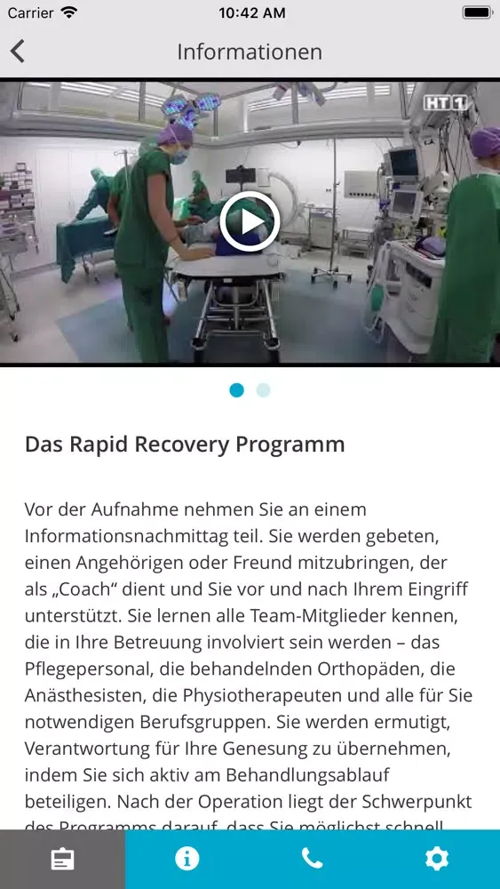 Captures d'écran de BHS Ried Patienten App