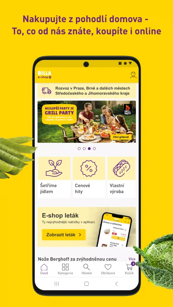 BILLA e-shop Screenshots