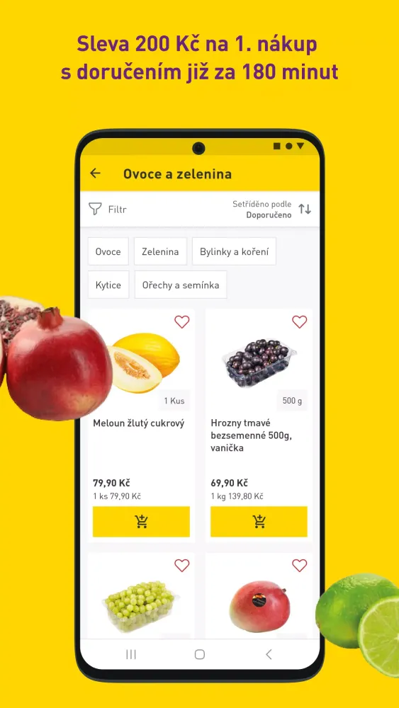 BILLA e-shop Screenshots