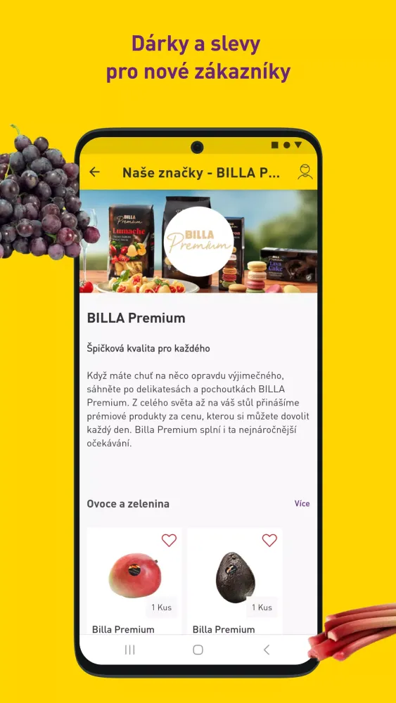 BILLA e-shop Screenshots