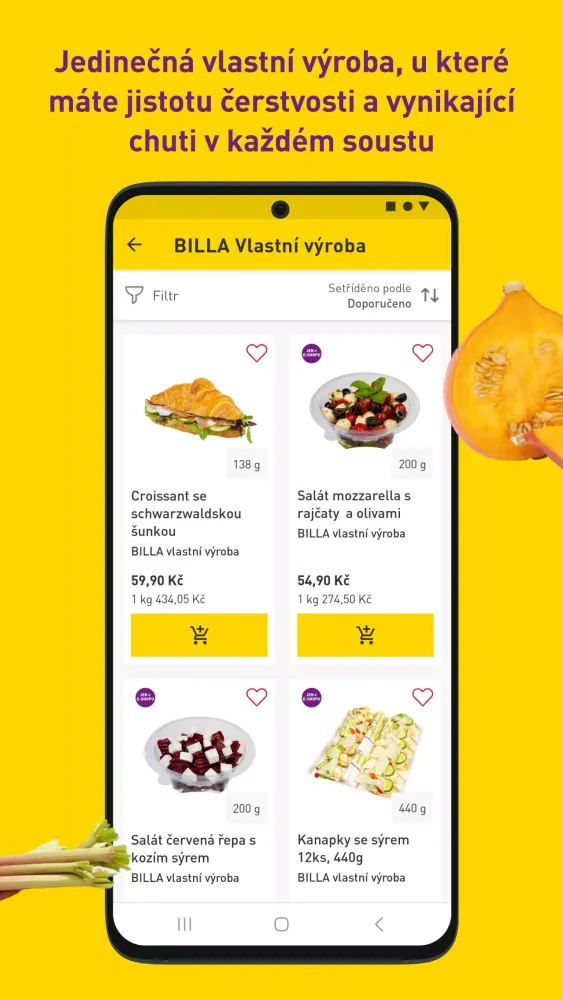 BILLA e-shop Screenshots