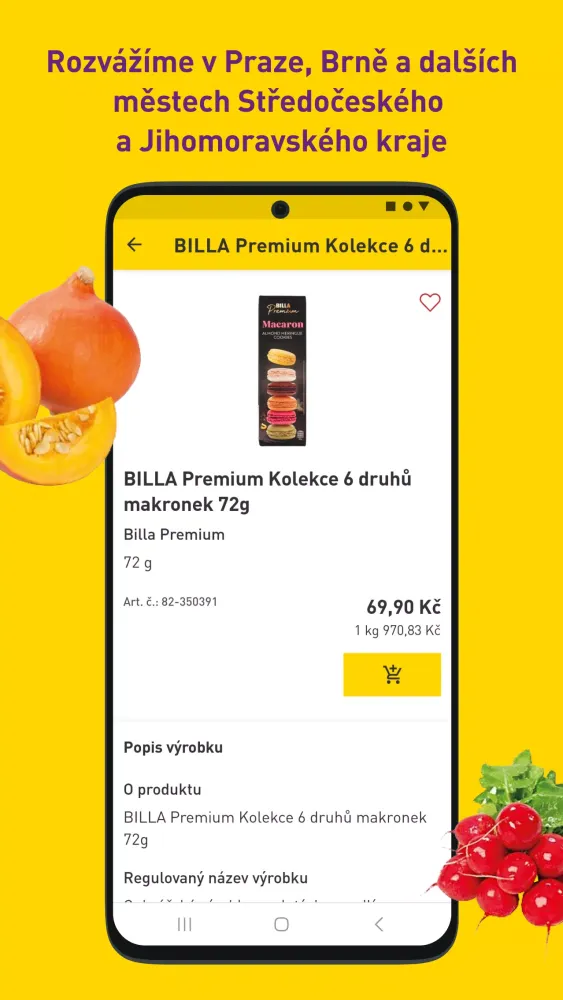 BILLA e-shop Screenshots
