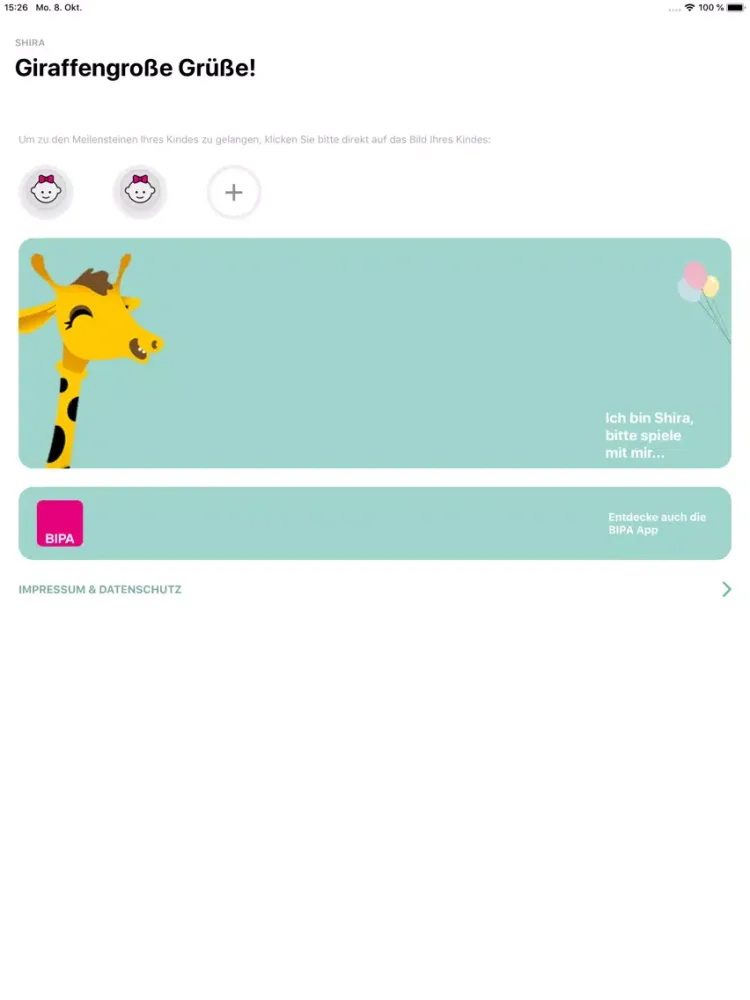 Shira iPad  سکرین شاٹس