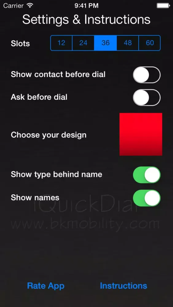 Capturas de pantalla de iQuickDial - The simplest speed dialer ever!