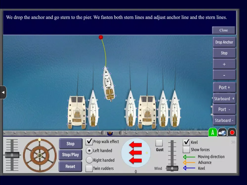 Zrzuty ekranu Boat Docking Course - Monohull iPad 