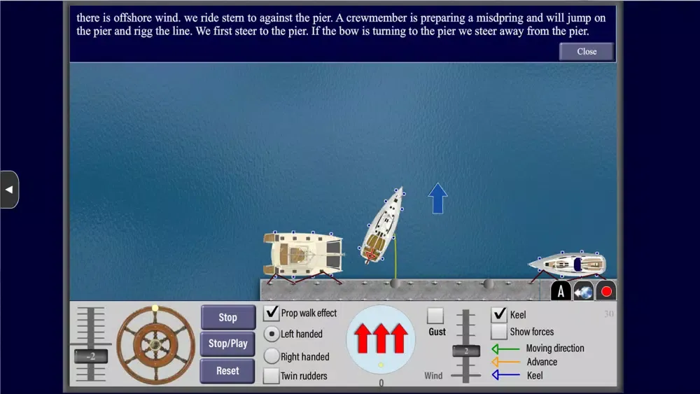 Zrzuty ekranu Boat Docking Course - Monohull