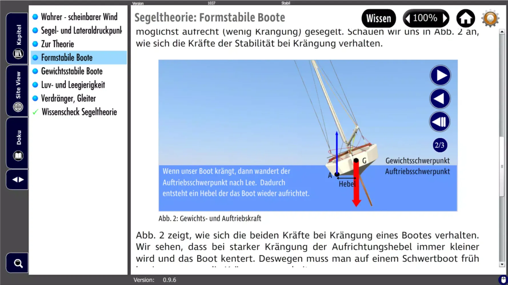 Capturas de tela do Segelschein Binnen (A-Schein)