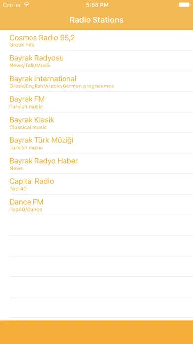 Screenshot di Radio Cyprus FM - Streaming and listen to live online music, news show and charts channel