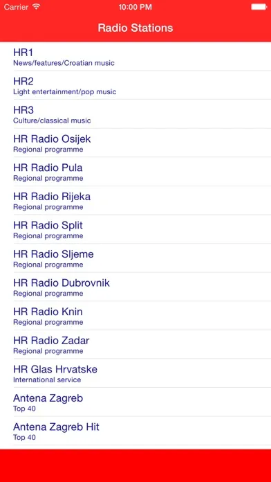 Tangkapan layar Radio Channel Croatia FM Online Streaming Pro