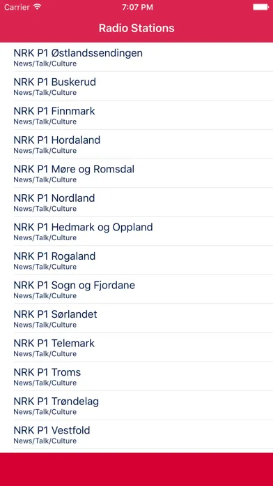 Zrzuty ekranu Radio Norway FM - Streaming live Norwegian online music and news