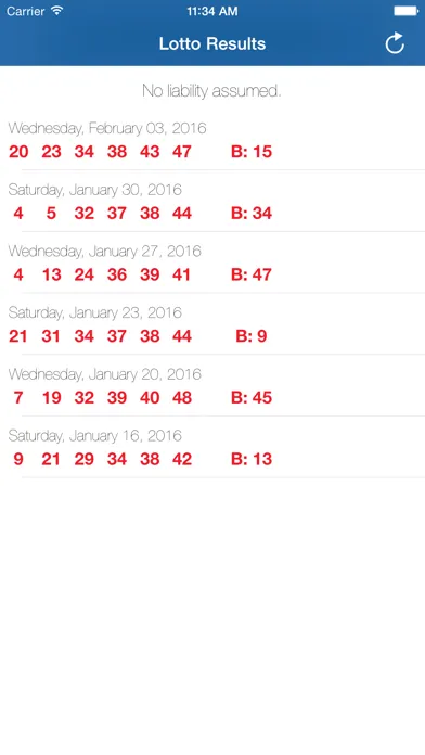 Lotto Canada 649 - Check Canadian Raffle Result History of the Official Lottery Draw (6 out of 49) स्क्रीनशॉट