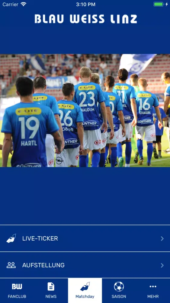 Screenshot di Blau Weiß Linz