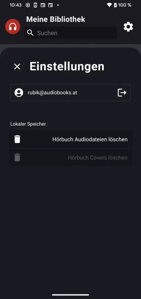 Tangkapan layar AUDIAMO Audiobook Player