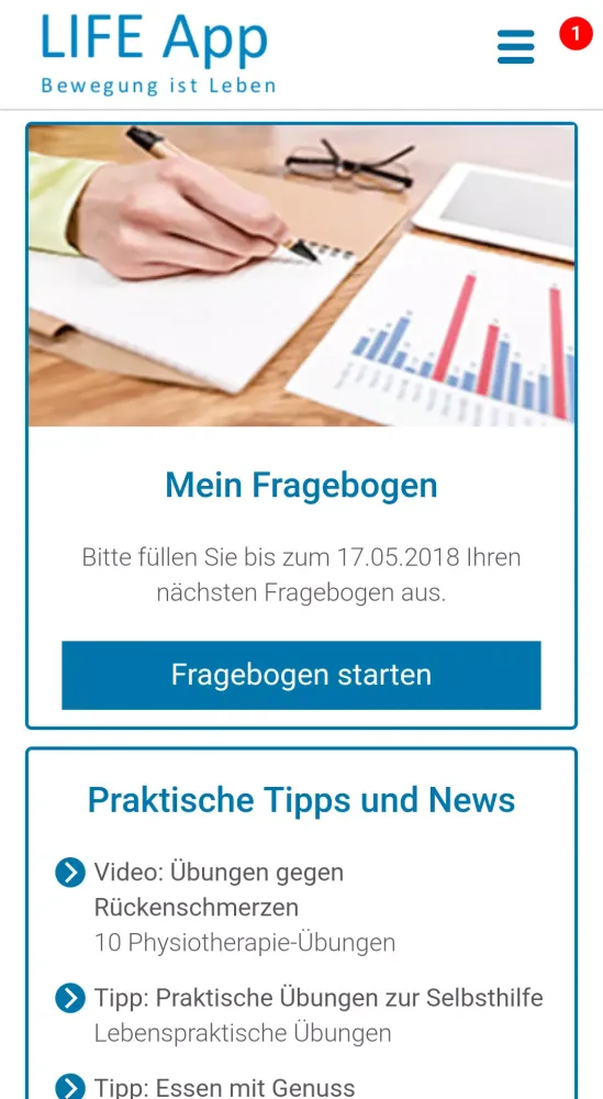 LIFE App Screenshots