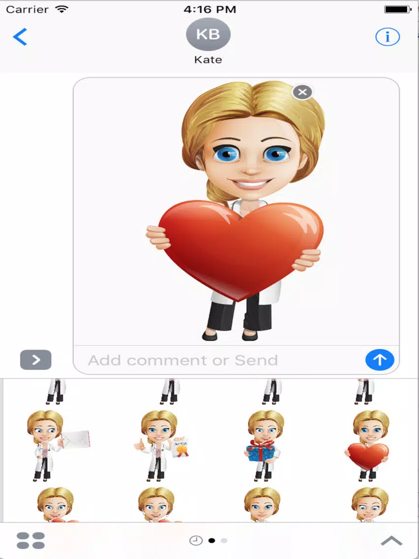Dr. Blondie Stickers iPad 應用截圖