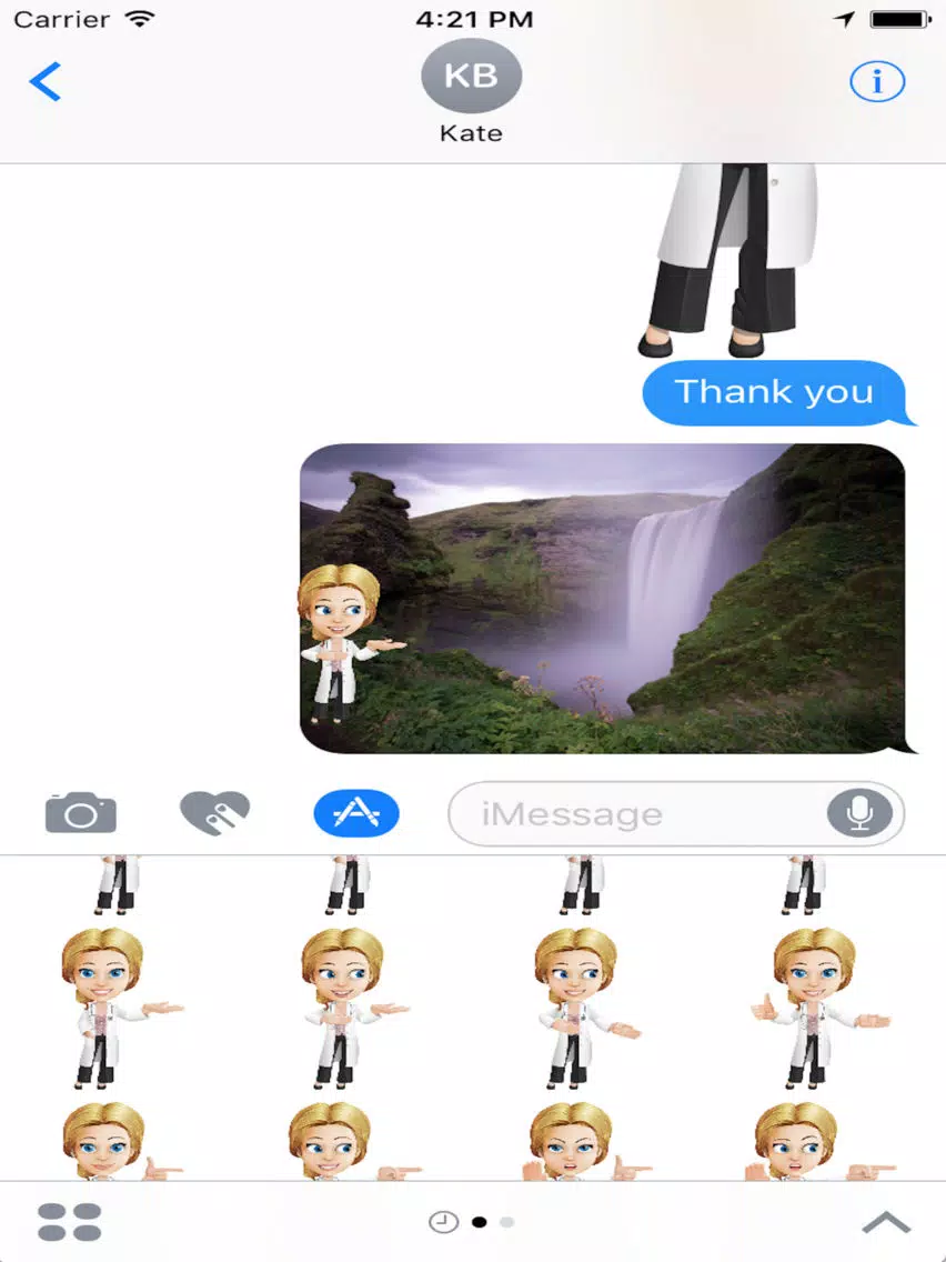 Dr. Blondie Stickers iPad 應用截圖