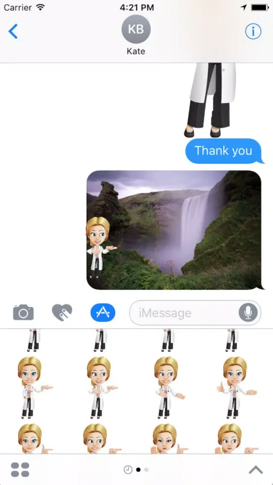 Dr. Blondie Stickers Ekran Görüntüleri